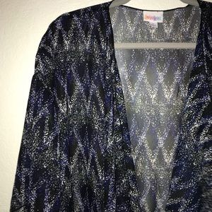 LuLaRoe Monroe Diamond Pattern L w/ FRINGE BNWT